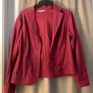 Coldwater Creek large dark pink jacket.